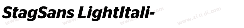 StagSans LightItali字体转换